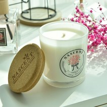 네이센트 아로마 7oz 소이캔들 리드캔들 라벤더 자스민캔들 방향제 향초, 04.나무심지_블랙체리, 1개