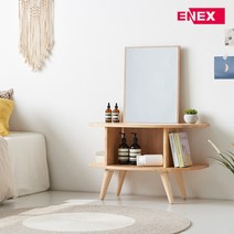 에넥스 ExB 헤더 800 고무나무 원목 좌식 미니 화장대 거울, 화이트