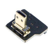 JSER CYFPV HDMI 타입 A 수 커넥터 직각 90도 FPV HDTV 멀티콥터 항공 사진용, Black Micro HDMI Down Angled