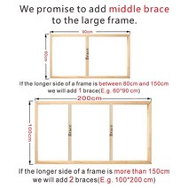 캔버스액자틀 나무액자프레임 원목액자프레임 DIY 프레임 캔버스 스트레처 바 공장 가격 유화 그림 천, 08 width 55cm_03 length 30cm