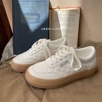 화이트신발 루루알 가죽 여성 보이핏 볼륨 디자인 봄 가을스타일 ULZZANG 스니커즈 트렌드 2618586941