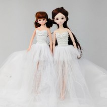 인형옷 드레스 캐주얼, F_5.드레스-화이트