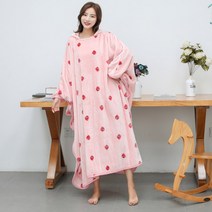 입는담요 무릎 극세사 후드 담요 이불 망토 겨울
