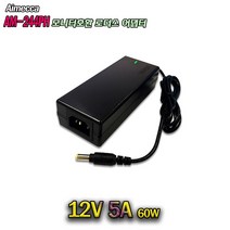 12V 5A 60W Aimecca 에이메카 AM-244PH 모니터용 국산 어댑터, 1개, 어댑터 + 3구각 파워코드 1.8M