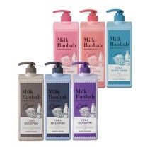 밀크바오밥 세라 바디워시 화이트머스크 1200ml 1+1, 3세트