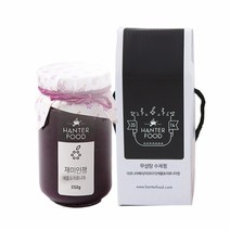 농업회사법인(주)한터식품 무설탕 애플&아로니아잼(250g)(친환경농산물 아로니아 무방부제 돌잔치 답례품 추천), 1개, 250g