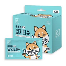 정품 강아지 고양이 브리더랩 똑똑똑 핑거 양치티슈 30매, 1개
