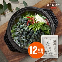 미스타셰프 아욱다슬기해장국 500g 12팩, 단품