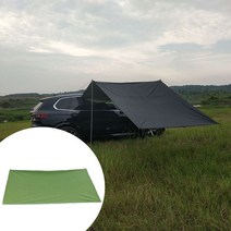 차량용어닝 자동차그늘막 차박타프 자동차 사이드 텐트 Sun Canopy Sunshade Resistant 다용도 방수 경량, 02 Army Green 300x200cm