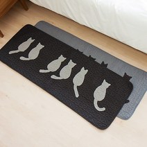 DJAGSO 캣 퀸트 주방매트 2color, 그레이