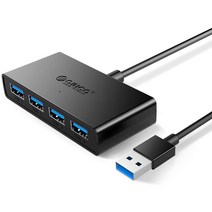 오리코 USB3.0 4포트 멀티허브 Micro-B 전원 포트 1m 케이블 포함 G11-H4-U3