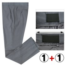 1+1 남자정장바지 신사바지 노턱 밴딩 슬랙스