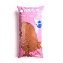 탑독 사각 시저링용 위그(갈색) 부분털 강아지위그 학원 학교 연습용