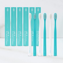 라이프지 칫솔, 그린 6개+화이트 6개