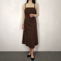 스티치 스웨이드 뷔스티에 나시 롱원피스 3컬러
