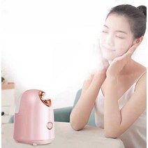 얼굴 스팀기 스티머 얼굴 팩 미용 수분 보충 케어, (베이직 화이트) 클렌징보습 (핫스프레이)