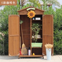 농막 농기구 보관함 목재 창고 가정용 옥상 농막 야외, 1, E 브라운