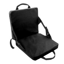 실내 및 야외 접이식 의자 쿠션 보트 카누 카약 스포츠 이벤트를위한 좌석을위한 좌석 여행 하이킹 낚시, 검은색