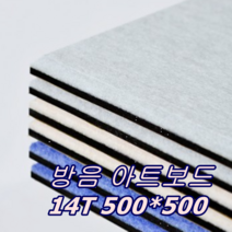 방음 아트보드 14T 500*500 방음 차음 셀프방음 방음재 흡음재 차음재, 블루, 1개