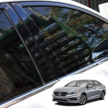 LF쏘나타 A/B/C필러 포스트 마스크 데칼 스티커 자동차 기둥 몰딩 카본 무광 시트지, 카본 블랙