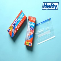 헤프티 완벽밀폐 슬라이드 스탠딩 중형 냉동 지퍼백 15매입 HEFTY 코스트코, 1팩