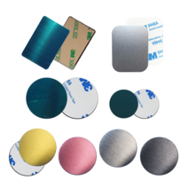 문박스 다용도 만능 철판모음 (3종) 자석 거치대 자력 철판 원형 사각 휴대폰 부착 대쉬보드, 1개, 원형철판(2매)-30MM