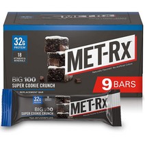 MET-Rx 슈퍼쿠키크런치 프로틴바 BIG100 9개입