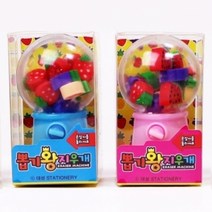 쥬크박스 뽑기왕 지우개 4개세트, 단품, 단품