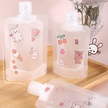 화장품 공병 여행용 파우치 로션 샴푸 크림통 5개, L, 10개