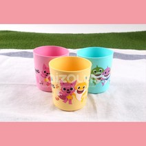 핑크퐁 어린이집 유아용 미니물컵 3P세트 휴대용 음료컵 물마시기 야외놀이
