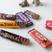 수집품 초코 미니어처 냉장고자석 8종 택1 메모지꽂이 자석판 빈티지 예쁜, 토블론 옐로우