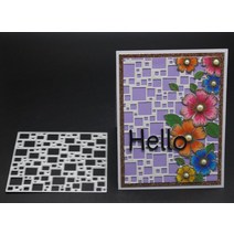 팝콘제조기Yinise scrapbooking 스텐실을위한 금속 절단 다이스 전화 죽을 잘라 스크랩북 diy 앨범 카드 장, 15 10x10cm