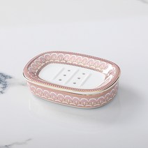 블라제스 럭셔리 세라믹 비누받침대 케이스 비누각, 1개, 아이싱 핑크