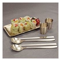 [다움유기공방] [다움유기]한잔해세트/방짜유기 술잔접시세트, 상세 설명 참조