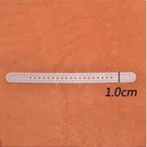 수동 가죽 DIY 팔찌 내부 코어 PVC 드로잉 플레이트 폭 1cm-2.5cm 제작 템플릿, 01 1cm