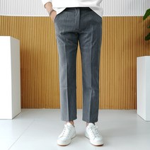 로니제이 남자 사계절 10부 TR 빅사이즈 테이퍼드핏 일자핏 기본 슬랙스