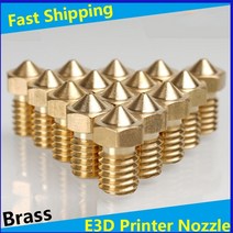 E3D 추가 노즐 인쇄 부품 V5 V6 프린터 액세서리 용 압출기 황동 M6 나사 식 헤드, 18 1.75 All Size Set