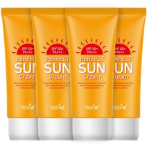 터치미 퍼펙트 썬크림 선크림 자외선차단제, 60ml, 4개