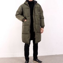더블맨즈 커플롱패딩점퍼EY295캐주얼한 후드 롱 패딩점퍼