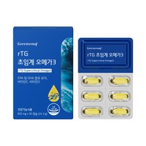 rTG 초임계 오메가 3, 30캡슐, 1박스