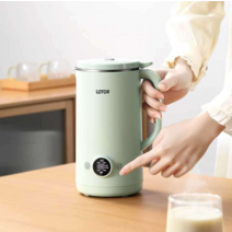 1인 2인 3인 용 콩 가는기계 분쇄기 맷돌 비지 메이커, 핑크 용량 350ml