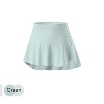 발레 홀 색 댄스 드레스 여성 레오타드 스커트 사이드 스플릿 연습 리나 타이즈, lxl 핏 165-175cm, 초록