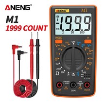 측정 측량도구 캘리퍼 노기스 ANENG-M1 디지털 멀티 미터 esrMeter 테스터 실제 Rms Dmm 400a 10A, 01 M1 Orange