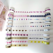 다꾸 마스킹테이프 예쁜 마테 캐릭터 종이테이프, 13.알록달록헤어