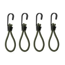 옷걸이줄 차량행거로프4Pcs 야외 텐트 캠핑 캐노피 방수 천막에 대 한 후크와 번 지 탄성 밧줄 코드 고정, 01 4pcs