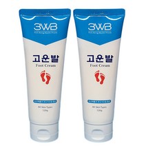 WHB 웰빙헬스 고운발--풋케어크림 풋크림, 120g, 2개