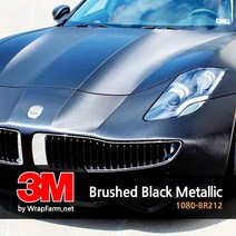 쿨제이 3M 2080-BR212 브러쉬 블랙 메탈릭 차량 셀프 랩핑 PPF 카스킨 생활보호 패키지 마프로 에이버리 크롬 (2740716)