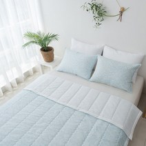 이부자리 시어서커이불 여름 차렵 퀸 2컬러 쿨 냉감 낮잠