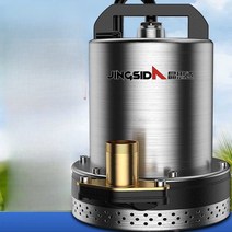 소형 수중펌프 배수 바닥 물빼기 양수기 오수용 펌프, 초고정12V-1인치(10m선+15m와이어)스텐