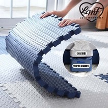 로마팸 애견 층간소음 강아지 퍼즐 매트 30*30 두께2cm 4p, 네이비